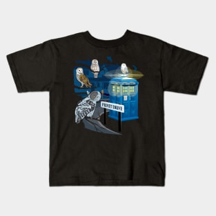 Hedwig Says Who! ( Doctor Who Tardis ) Kids T-Shirt
